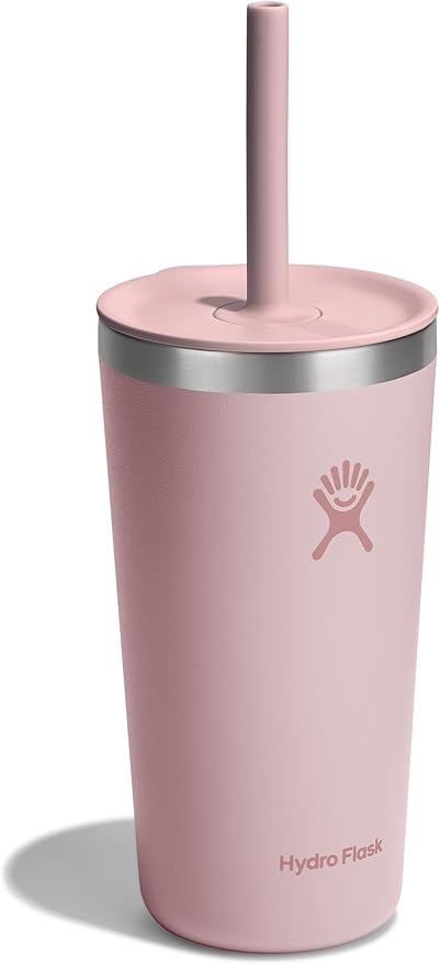 Hydro Flask All Around Tumbler Straw Lid, Insulated Travel Mug, Stainless Steel Coffee Cup 20 Oz Tonal Trillium