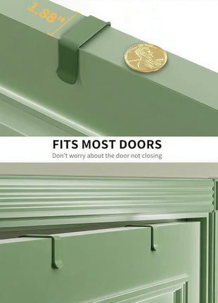 Moforoco Sage Green 9-Tier Over The Door Pantry Organizer, Pantry Organization and Storage, Black Hanging Basket Wall Spice Rack Seasoning Shelves