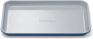 Caraway Nonstick Ceramic Small Baking Sheet (9x13”) – Non-Toxic, PTFE & PFOA Free – Oven Safe – Aluminized Steel Core – Mini Sheet Pan for Baking, Roasting & More - Navy
