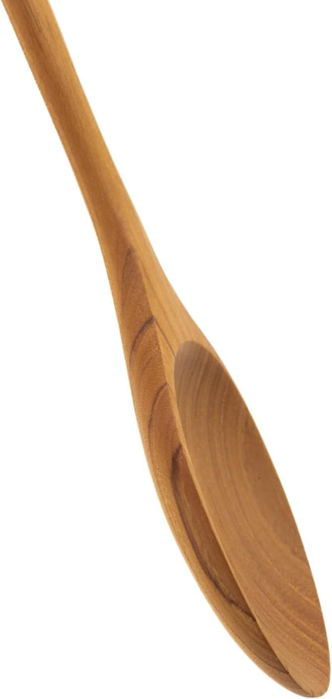 FAAY 12 Inches Teak Flat Spoon, Wooden Spoons for Cooking, Handcrafted Utensil Tools from High Moist Resistance Golden Teak Wood | Durable, Healthy for Non Stick Cookware