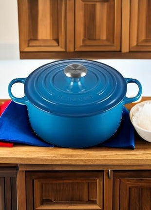 Le Creuset Enameled Cast Iron Signature Round Dutch Oven, 4.5 qt., Marseille