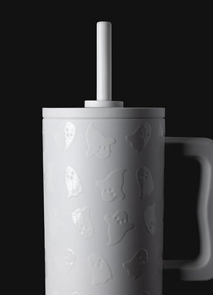 Simple Modern Halloween 40 oz Tumbler with Handle and Straw Lid | Leak-Proof Insulated Stainless Steel Water Bottle Travel Mug | Gifts for Women Men Him Her | Trek Signature | Cute Ghosts