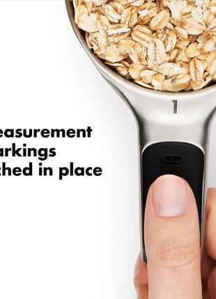 OXO Good Grips 4 Piece Stainless Steel Measuring Cups with Magnetic Snaps