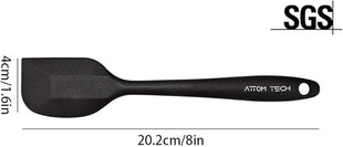 8 Inch Silicone Spatula Set, Food Grade High Temperature and Heat Resistant Spatulas, Dish-wash Safe, Rubber Kitchen Spatulas, Non-stick(Set of 4)
