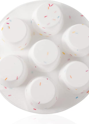 Silicone Egg Bite Molds Air Fryer Muffin Pan for Baking Non-Stick Silicone Egg Molds 7 Cups Air Fryer Cupcake Mold for Mini Muffins, Tart, Mini Cupcake BPA Free