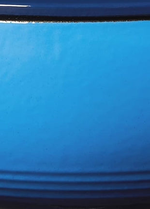 Lodge 3 Quart Enameled Cast Iron Dutch Oven with Lid – Dual Handles – Oven Safe up to 500° F or on Stovetop - Use to Marinate, Cook, Bake, Refrigerate and Serve – Caribbean Blue