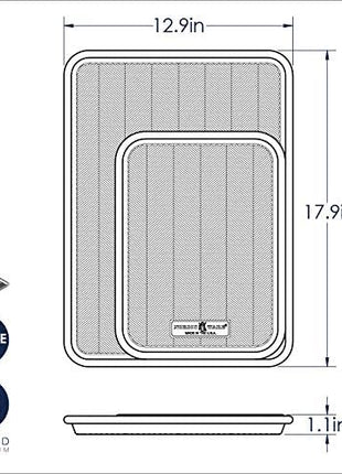 Nordic Ware Prism Baking Half and Quarter Sheet, Natural