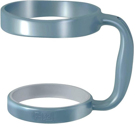 F-32 Handle - 19 Colors - 30oz Size - Compatible with 30 oz YETI and 30 oz. Ozark Trail Tumbler Travel Mug (30OZ, Blue Steel)