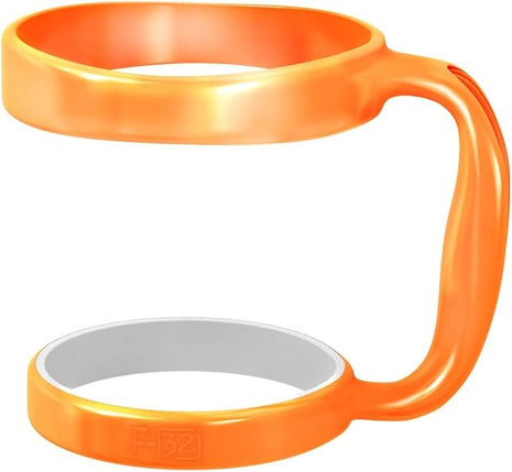 F-32 Handle - 19 COLORS - 30oz Size - Compatible with 30 oz YETI and 30 oz. OZARK TRAIL Tumbler Travel Mug (30OZ, ELECTRIC PEACH (NEON))