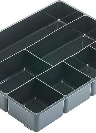 Rubbermaid Extra Deep Desk Drawer Director Tray, Plastic, 11.875 x 15 x 2.5 Inches, Black