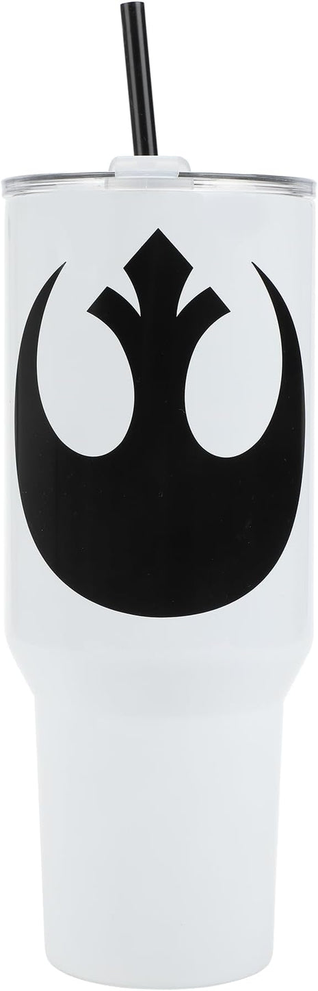 Bioworld Star Wars Rebel Alliance 40 Oz White Stainless Steel Tumbler