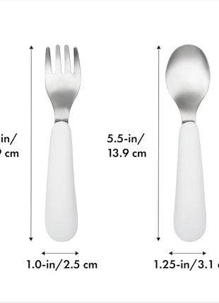 OXO Tot Training Fork & Spoon Set- Pink