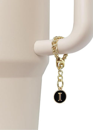 Letter Charm Accessories for Stanley Cup 2PCS Initial Name ID Personalized Handle Charm for Stanley Tumbler