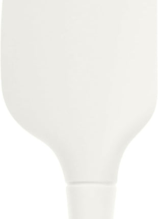 Tovolo White Flex-Core All Silicone Spatula, Tapered Silicone Edge for Scraping, Ergonomic Handle, Heat-Resistant Rubber Spatula, BPA-Free & Dishwasher Safe Baking Tool & Kitchen Utensil