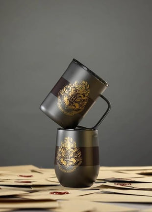 Corkcicle Harry Potter Coffee Mug - Stainless Steel Insulated Cup With Lid For Tea & Coffee - Non-Slip Silicone Base - Durable Travel Mug - Dishwasher Safe - BPA Free - 16 oz - Hogwarts Crest