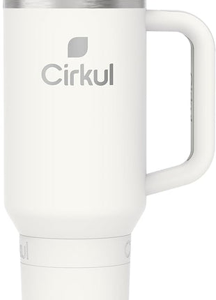 Cirkul 40oz. Pearl Stainless Steel Tumbler with Handle, All-Day StrawSip™, Double-Wall Insulated