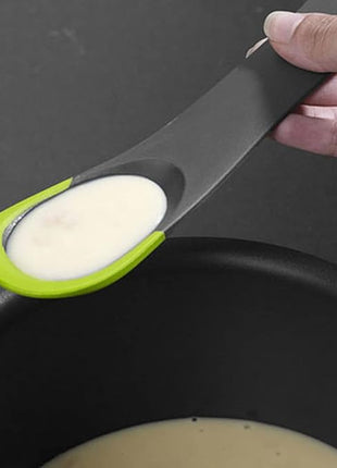 Joseph Joseph - Uni-tool 5-in-1 Silicone Kitchen Utensil, Slotted Spoon, Turner, Cutting Tool, Solid Spoon and Spatula in one- Grey