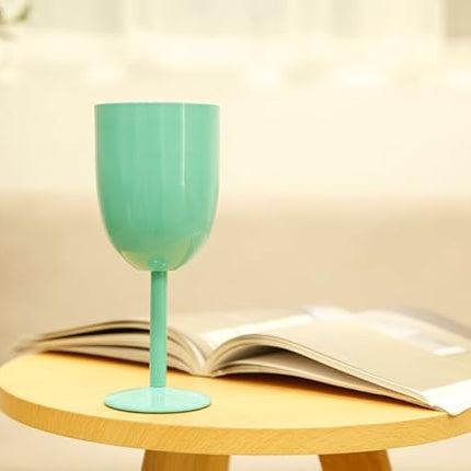 AMZUShome Stainless Steel Wine Glasses(2 Pack).Double Walled Vacuum Insulated Wine Tumbler Cups With Lid and Straw.Friendship,Christmas,Birthday Gifts for Women Men Friends Dad Mom(10oz Mint Green)