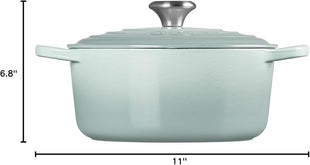 Le Creuset Enameled Cast Iron Signature Round Dutch Oven, 4.5 qt., Sea Salt