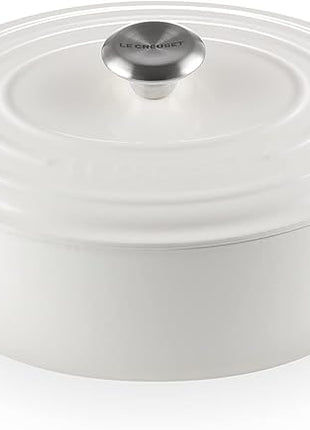 Le Creuset Enameled Cast Iron Signature Oval Dutch Oven, 5 qt. , White