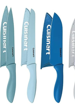 Cuisinart 12-Piece Kitchen Knife Set, Advantage Color Collection with Blade Guards, (Nautical)
