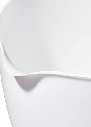 OXO Good Grips 3- Piece Plastic Mixing Bowl Set, 2500 ml,White/Black