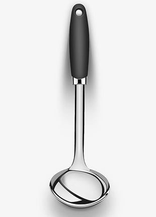 Brushed Stainless Steel Non-Slip Ergonomic Handle Ladle