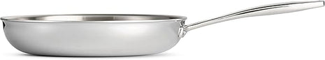 Tramontina Signature Tri-Ply Clad Stainless Steel 10-Inch Frying Pan, Induction-Ready Skillet, Dishwasher-Safe, NSF-Certified, Made in Brazil