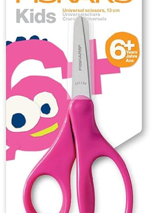 Fiskars 5" Blunt-Tip Scissors for Kids 4+ - Scissors for School or Crafting - Back to School Supplies - Color May Vary