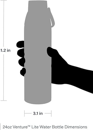 Tervis Venture Lite Tropical Animal Collection Made in USA Double Walled Insulated Tumbler Travel Cup Keeps Drinks Cold & Hot, 24oz Water Bottle, Turtle