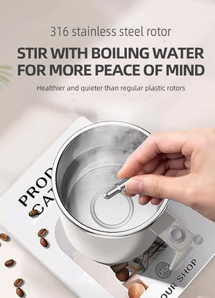 Self Stirring Mug,Self Stirring Coffee Mug, Suitable for Coffee, Milk, Cocoa and Other Beverages (White)
