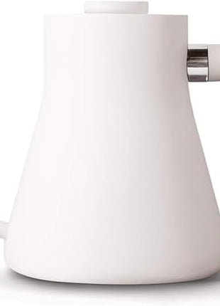 Fellow Stagg Stovetop Pour-Over Coffee and Tea Kettle - Gooseneck Teapot with Precision Pour Spout, Built-In Thermometer, Matte White, 1 Liter
