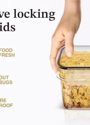 Chef's Path Ultra Large - 48 Pack Food Storage Containers | Kitchen and Pantry Organization Canisters for Cereal, Dry Food, Flour and Sugar, BPA Free, Includes 24 Labels