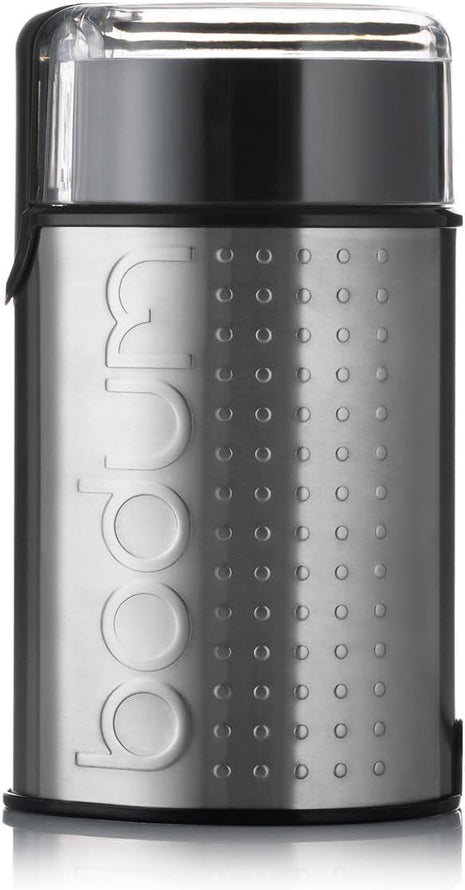 Bodum Bistro Electric Blade Coffee Grinder, Brushed Stainless Steel
