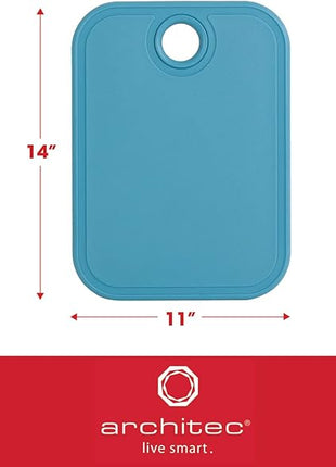Architec Original Non-Slip Gripper Cutting Board, 5" x 7", Turquoise