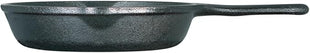 Lodge 6-1/2 Inch Cast Iron Pre-Seasoned Skillet – Signature Teardrop Handle - Use in the Oven, on the Stove, on the Grill, or Over a Campfire, Black
