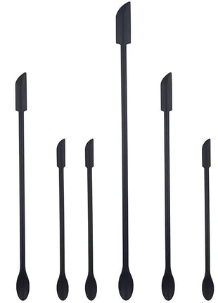 8 Pieces Mini Silicone Spatula Set, Small Rubber Spatula for Makeup, Thin Jar Scraper for Kitchen