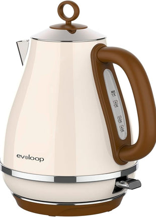 Evoloop 1.7L Electric Kettles, BPA Free Tea Kettle, Hot Water Boiler Heater, Stainless Steel Teapot, Auto Shut-Off & Boil-Dry Protection, 120V/1500W
