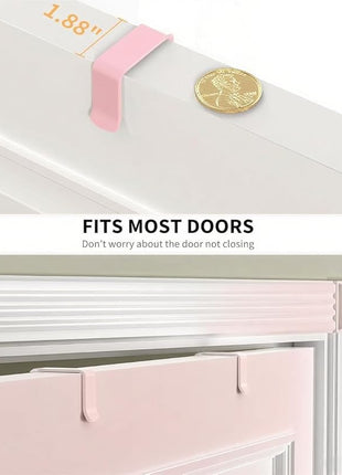 Moforoco Pink 9-Tier Over The Door Pantry Organizer, Pantry Organization and Storage, Black Hanging Basket Wall Spice Rack Seasoning Shelves