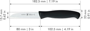 HENCKELS J.A International Accessories Paring Knife Set, 3-piece, Black