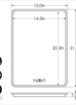 Nordic Ware Naturals Nonstick Big Sheet, 1-Pack