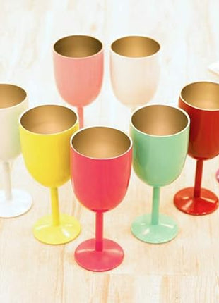 AMZUShome Stainless Steel Wine Glasses(2 Pack).Double Walled Vacuum Insulated Wine Tumbler Cups With Lid and Straw.Friendship,Christmas,Birthday Gifts for Women Men Friends Dad Mom(10oz White)