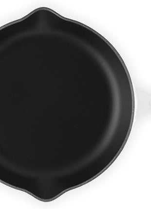 Le Creuset Enameled Cast Iron Signature Iron Handle Skillet, 10.25", White