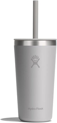 Hydro Flask All Around Tumbler Straw Lid, Insulated Travel Mug, Stainless Steel Coffee Cup 20 Oz Tonal Birch