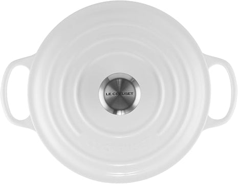 Le Creuset Enameled Cast Iron Signature Sauteuse Oven, 3.5 qt., White