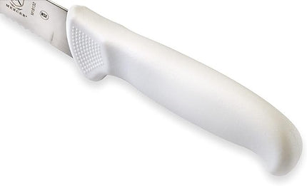 Mercer Culinary Ultimate White 10" Curved Wavy Edge Bread Knife, White