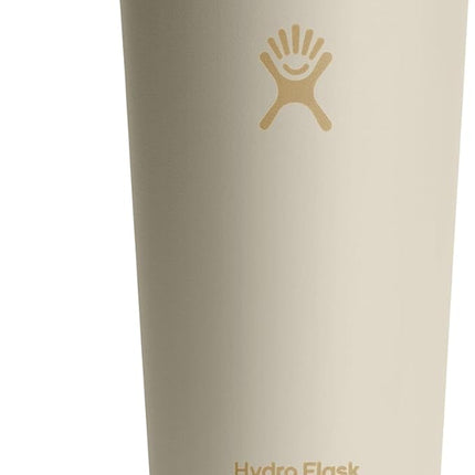 Hydro Flask All Around Tumbler Press-in Lid, Insulated Travel Mug, Stainless Steel Coffee Cup 20 Oz Coconut Cream