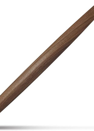 French Rolling Pin (17 Inches) –WoodenRoll Pin for Fondant, Pie Crust, Cookie, Pastry, Dough –Tapered Design & Smooth Construction - Essential Kitchen Utensil,Walnut Wood