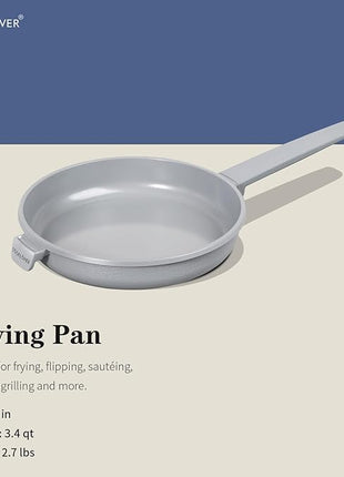 COOKLOVER Nonstick Ceramic Fry Pan, Non-Toxic, PTFE&PFOA Free, Induction Compatible Egg Skillet Frying Pan with Heat Resistant Handle, 11 Inch – Gray