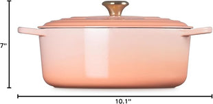 Le Creuset Enameled Cast Iron Signature Oval Dutch Oven, 6.75qt., Peche